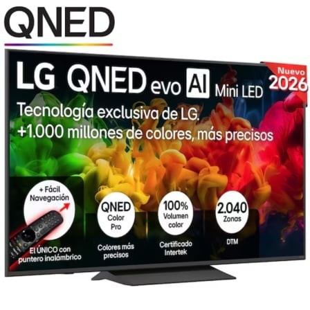 Televisor LG QNED evo AI QNED8EB Mini LED 65QNED8EB3B 65 pulgadas Ultra HD 4K Smart TV WiFi