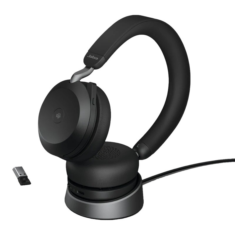 Jabra Evolve2 75 UC Negro con base de carga