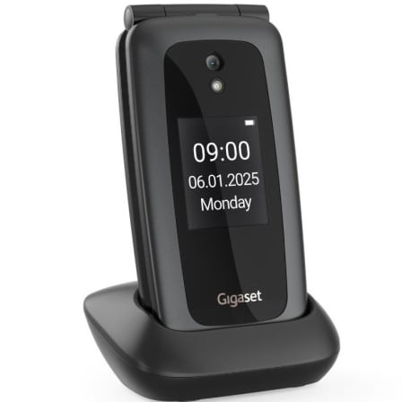 Teléfono Móvil Gigaset GL795 para Personas Mayores 4G Negro