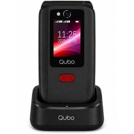Teléfono Móvil Qubo X-D340CB 4G para Personas Mayores Negro