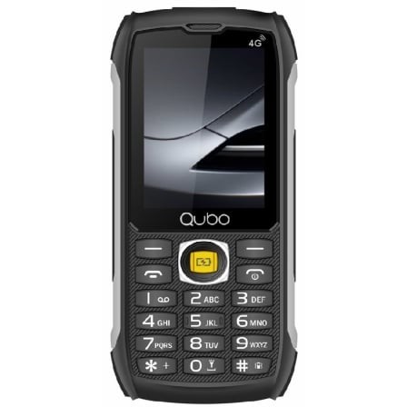 Teléfono Móvil Rugerizado Qubo ST-002 para Personas Mayores Negro