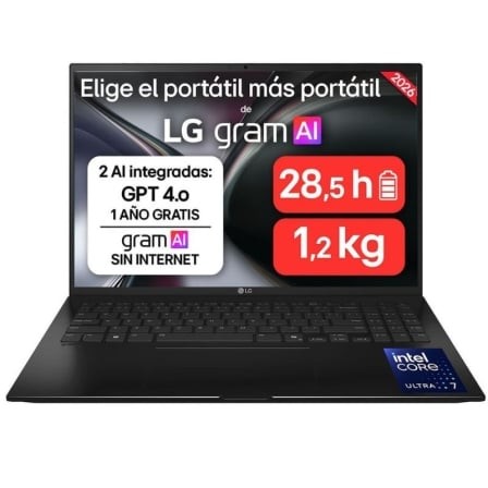 Portátil LG Gram 16ZD90TL-G.AX85BN Intel Core Ultra 7-258V 32GB/512GB SSD 16 pulgadas Sin Sistema Operativo
