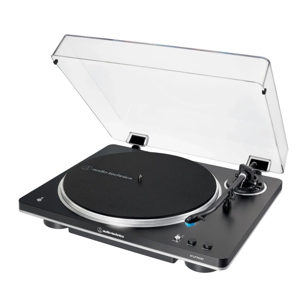 Audio-Technica AT-LP70XBT Bluetooth aptX Adaptive tracción por correa 33/45 rpm preamplificador Tocadiscos