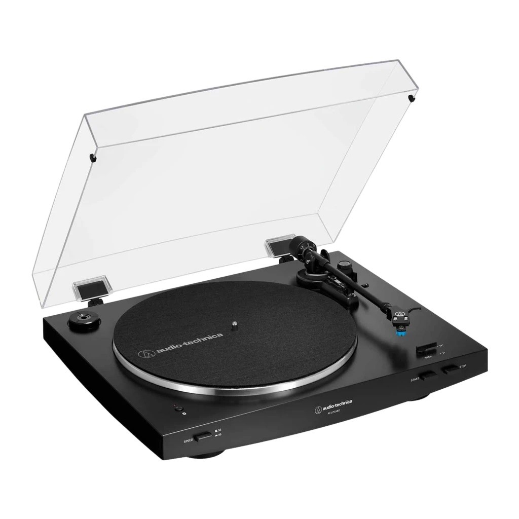 Audio-Technica AT-LP3XBTBK Bluetooth aptX Adaptive tracción por correa 33/45 rpm preamplificador Tocadiscos