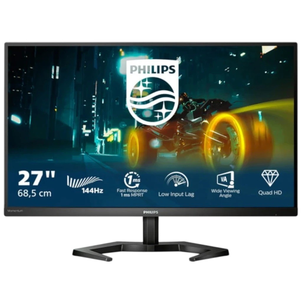Monitor Gaming Philips Evnia 27 Quad HD LCD VA 165 Hz Plano AMD FreeSync Negro