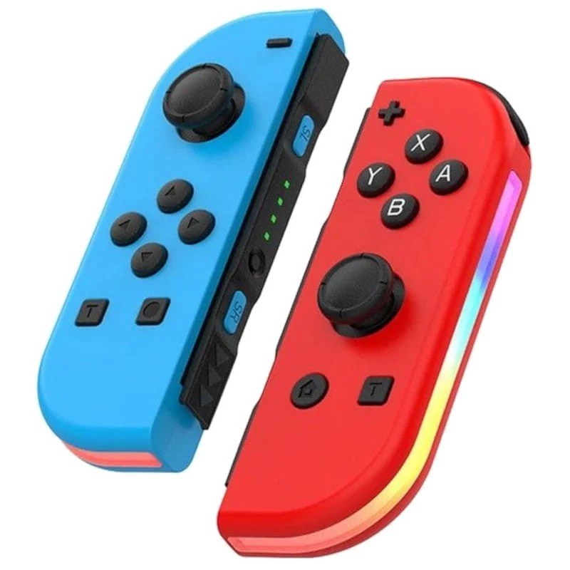Mando J-C Set Izq/Dcha Azul/Rojo con RGB Switch 500mAh 15h
