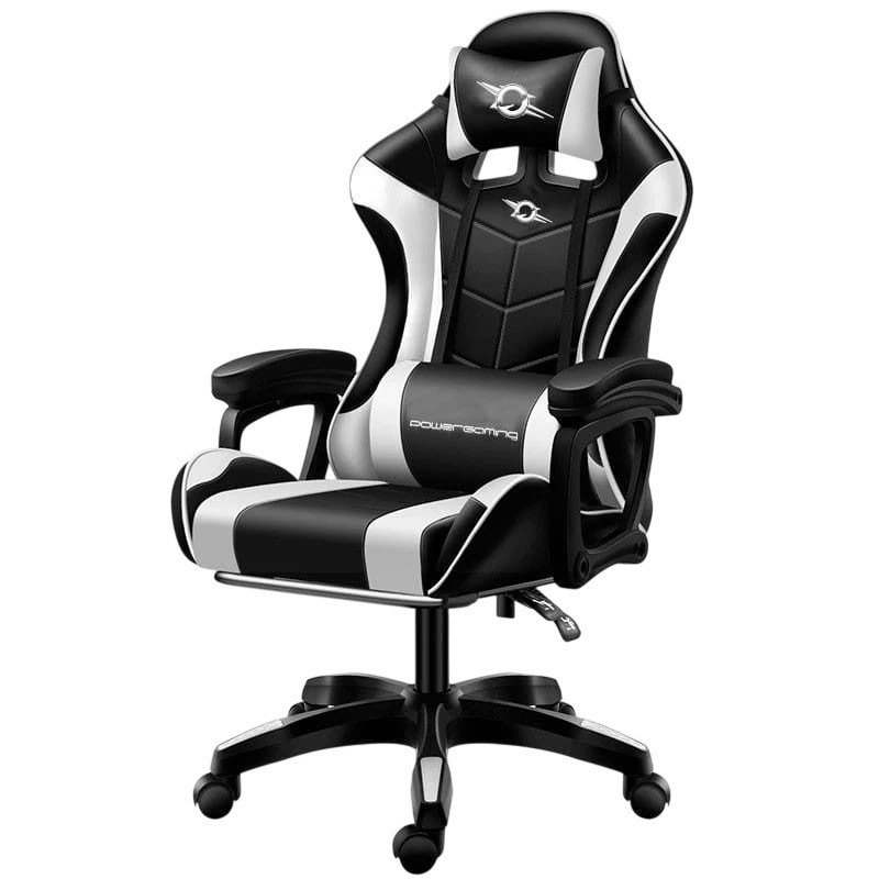 Silla Gaming PowerGaming con Altavoz Bluetooth y Masaje Blanco