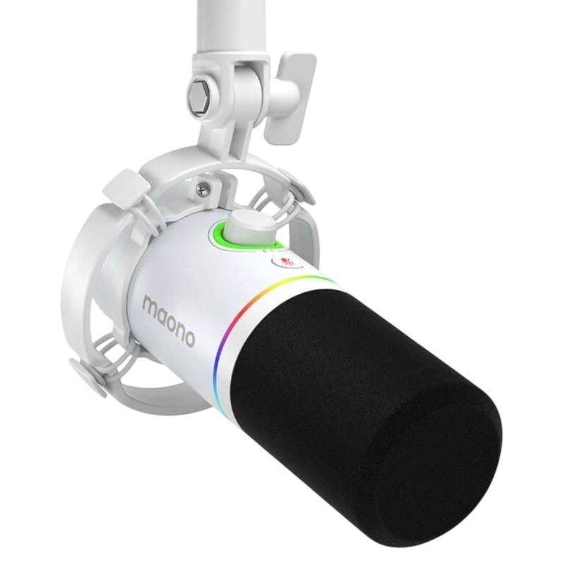 Micrófono Maono PD200x RGB Blanco cardioide dinámico