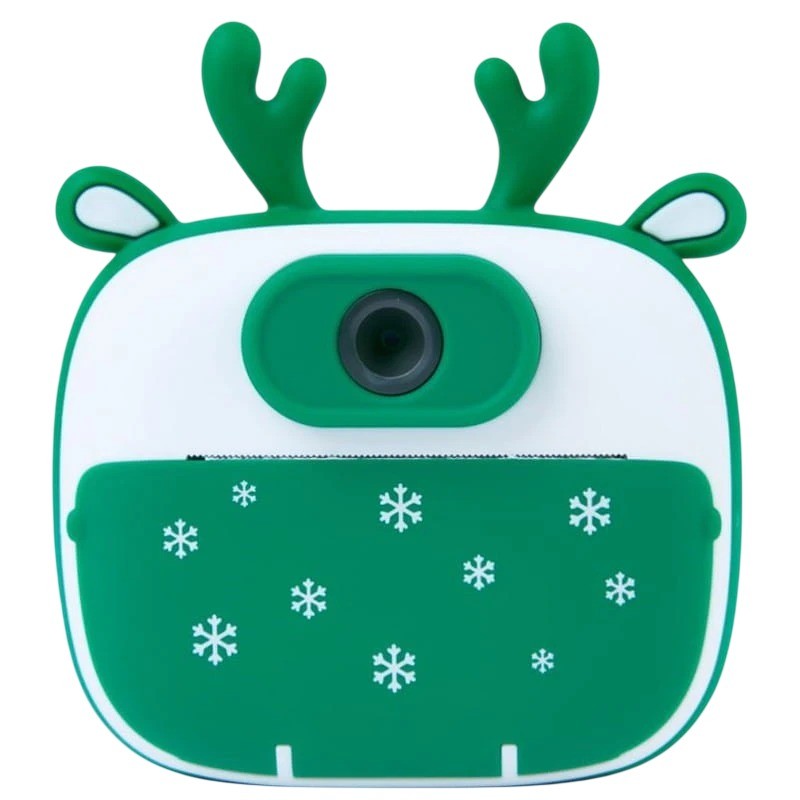 Cámara Instantánea Para Niños con Impresión K13 Diseño Reno Verde