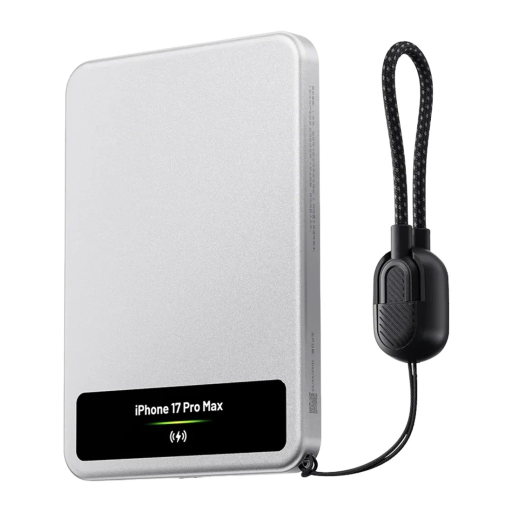 Power Bank Sharge Smart Magnetic M8 Plata 5000mAh 15W MagSafe Qi2