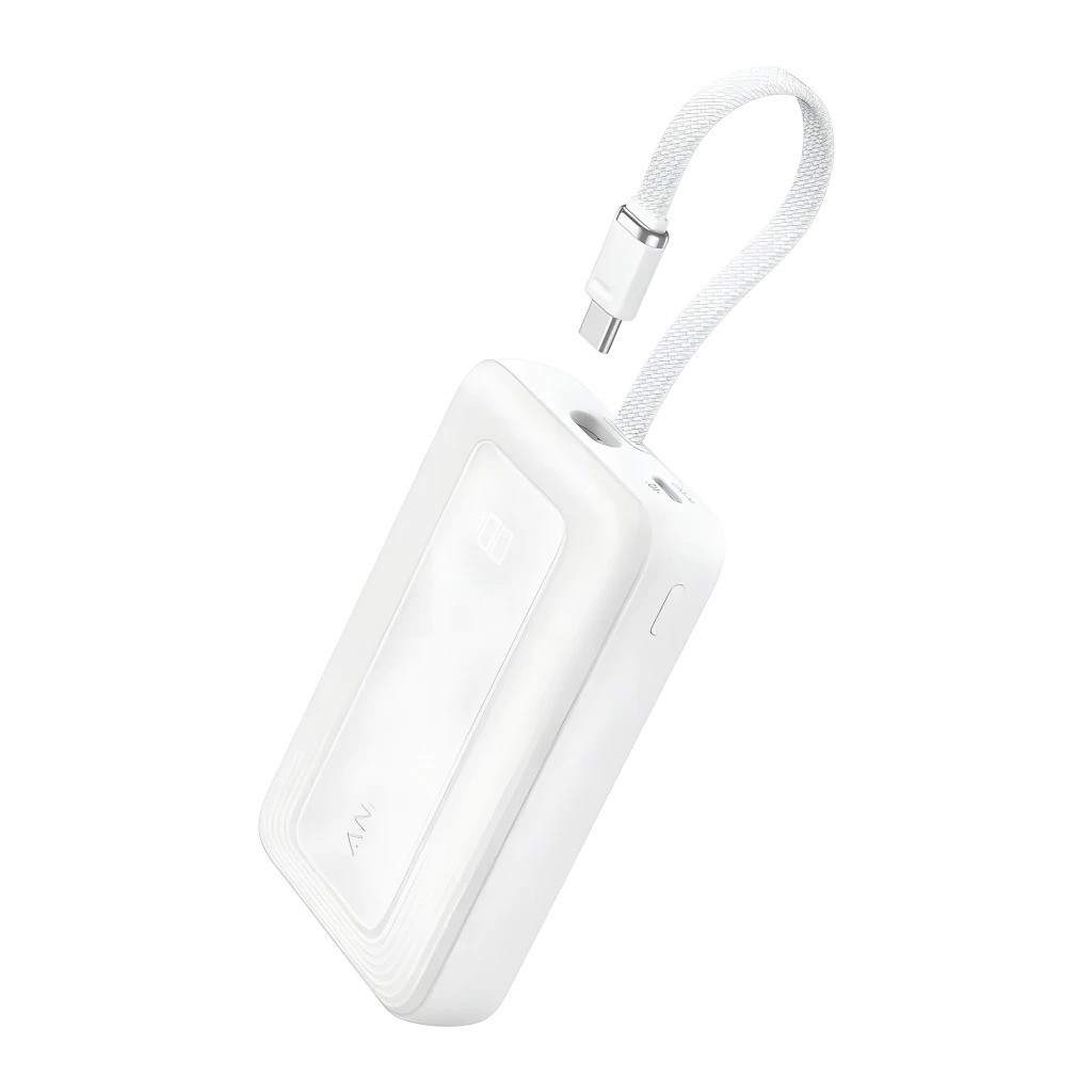 Cable retráctil 20000mAh 30W Power Bank Anker Zolo Blanco con