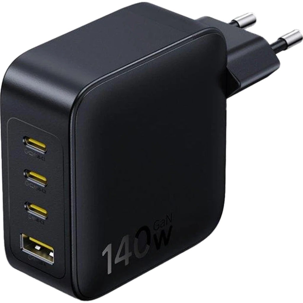Cargador Baseus EnerFill FH11 GaN 140W 3x USB-C + 1x USB-A