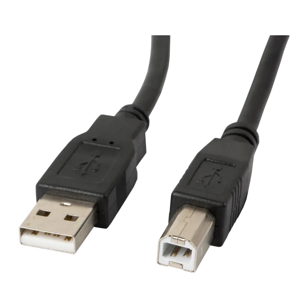 Cable USB Lanberg USB-A 2.0 a USB-B Macho/Macho con Ferrita 1,8 m Negro