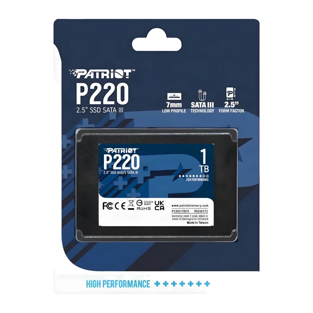 SSD Patriot Memory P220 SATA III 2,5 pulgadas 550MB/s