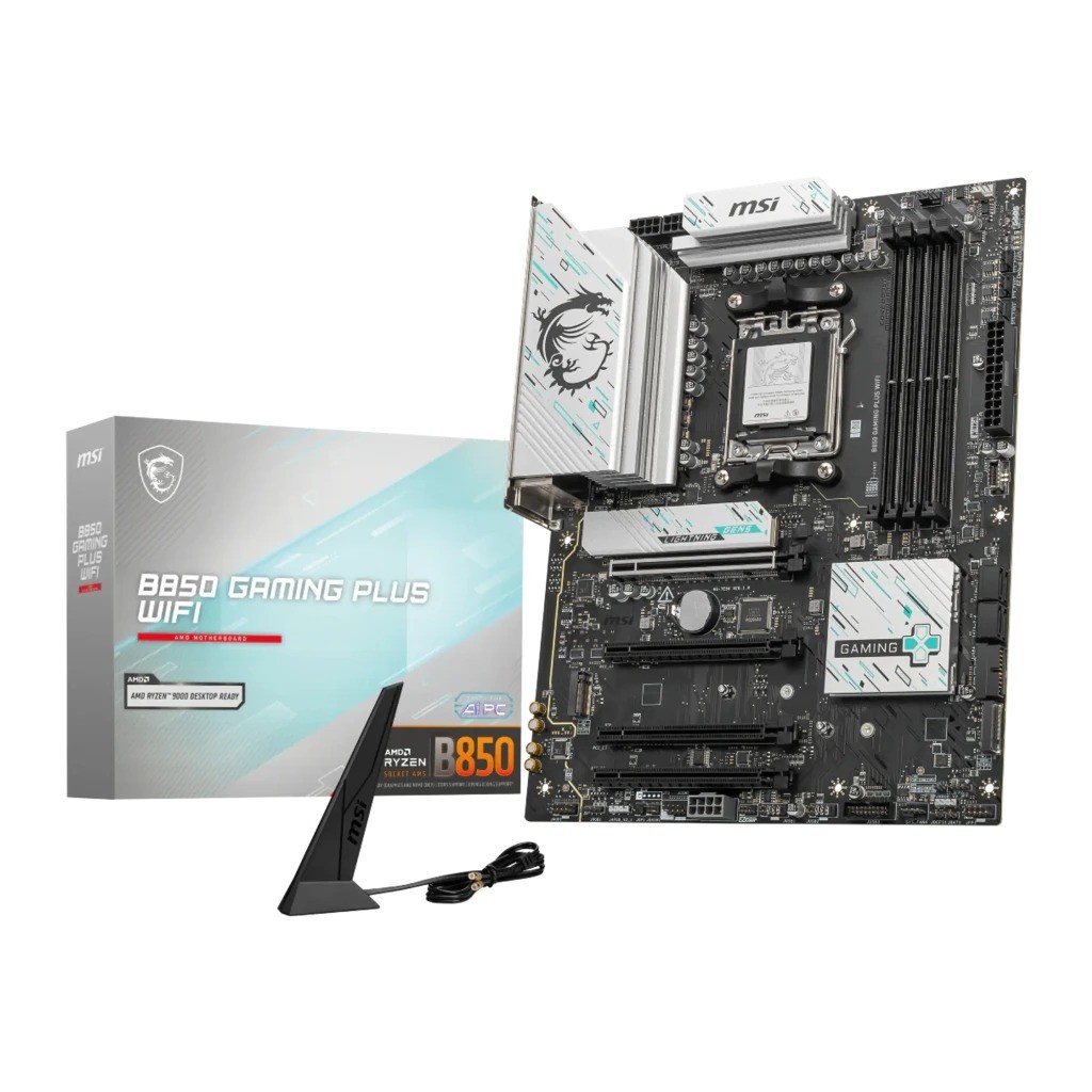 MSI B850 Gaming Plus WiFi 6E AMD B850 AM5 DDR5 ATX 3 ranuras M.2 Placa base