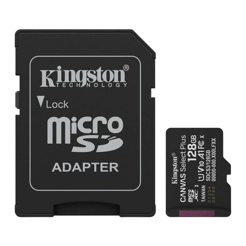 Tarjeta microSD Kingston Canvas Select Plus 128GB 150MB/s A1
