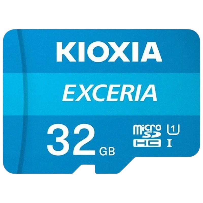 Adaptador Kioxia Exceria 32GB 100MB/s Clase 10 Tarjeta microSD +