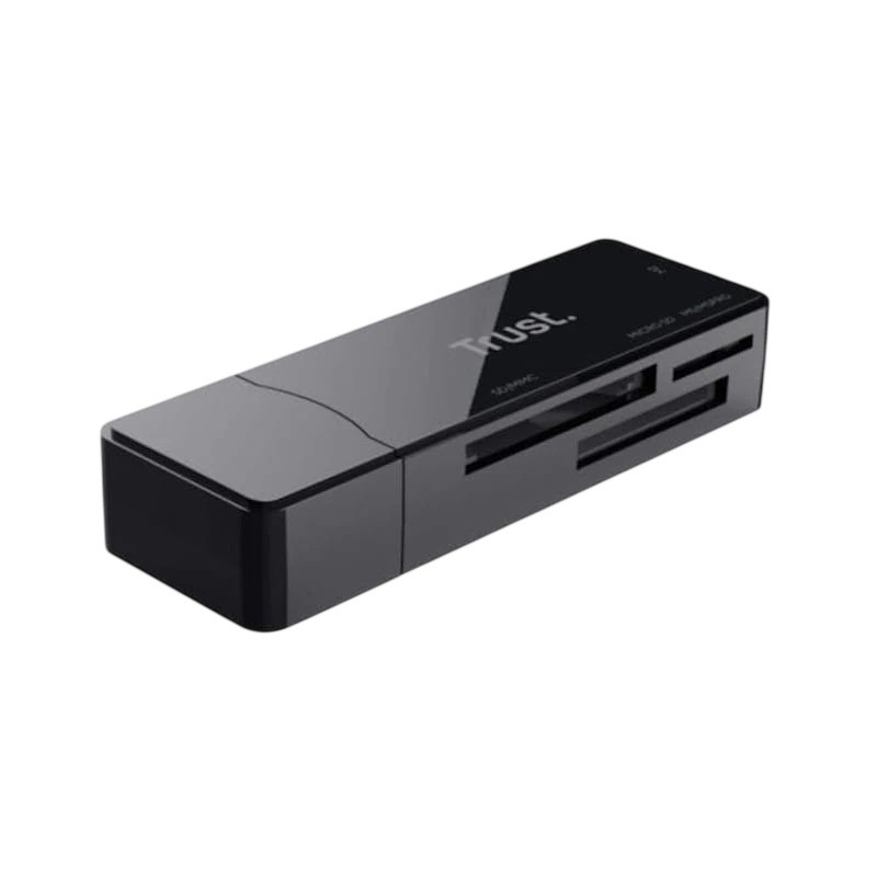 Trust NANGA USB 3.2 Gen 1 (3.1 Gen 1) Type-A Negro SD/microSD Lector de tarjetas