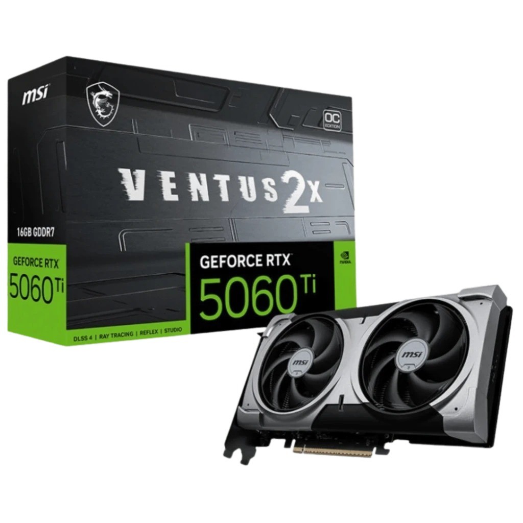 Tarjeta gráfica MSI GeForce RTX 5060 Ti Ventus 2X OC Plus 16GB GDDR7