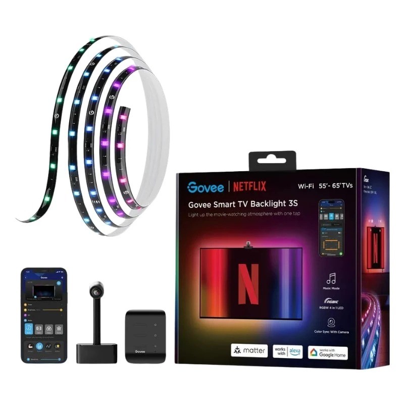 Tira LED Govee H6098 Envisual TV Backlight Edición Netflix WiFi Bluetooth