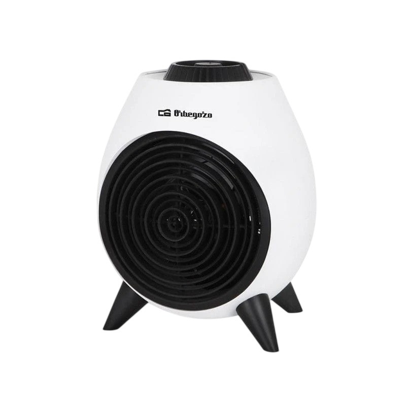 Calefactor eléctrico Orbegozo FH 5037 Blanco 2000W termostato protección contra sobrecalentamiento