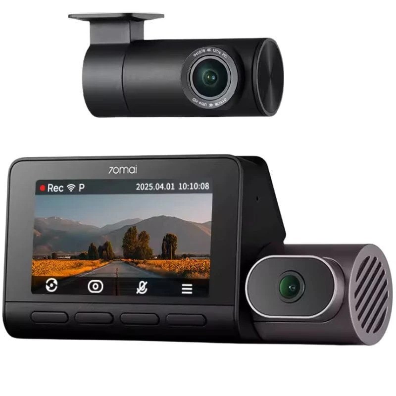 70mai 4K T800 Premium Set WiFi 5GHz 3 pulgadas visión nocturna modo parking Dashcam + Cámara Trasera 70mai RC41