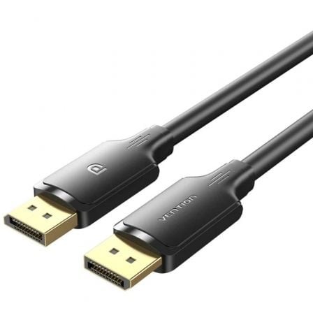 Cable Conversor Vention DisplayPort Macho - DisplayPort 4K Macho 2m Negro