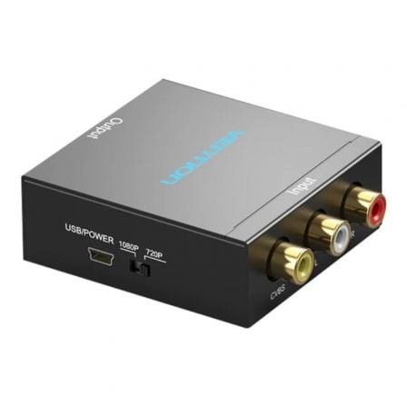 Convertidor RCA a HDMI Vention RCA Hembra - HDMI Hembra - MiniUSB Hembra