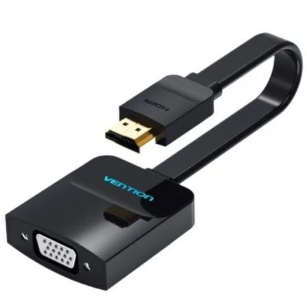 Conversor Vention HDMI Macho VGA Hembra 15cm Negro