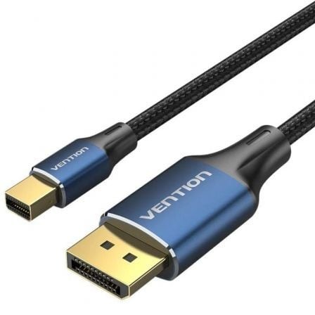 Cable Mini DisplayPort 1.4 8K Vention DisplayPort Macho - Mini DisplayPort Macho 1.5m Negro y Azul