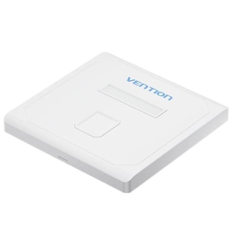 Placa de Pared Keystock Vention 1 Puertos RJ45