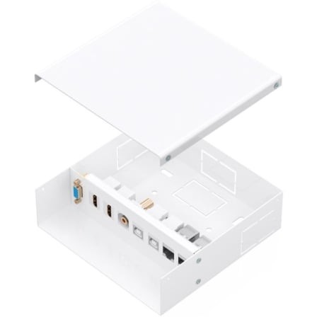 Caja de Conexiones Aisens VGA - 2x HDMI - Jack 3.5 - 2x USB-B - 2x RJ45