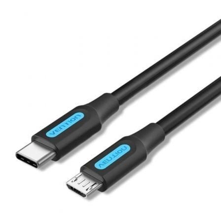 Cable USB 2.0 Tipo-C Vention USB Tipo-C Macho - MicroUSB Macho 480Mbps Negro