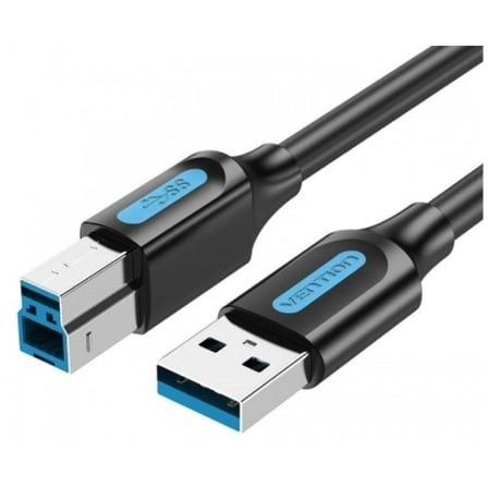 Cable USB 3.0 Impresora Vention USB Tipo-B Macho - USB Macho 5Gbps 1m Negro