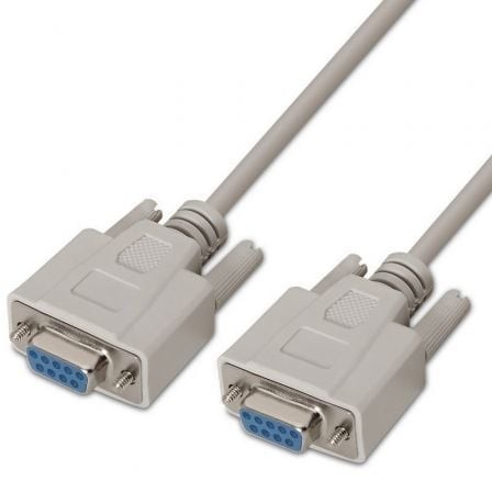 Cable Serie RS232 Aisens DB9 Hembra - DB9 Hembra Hasta 0.15W 1.6Mbps 1.8m Beige