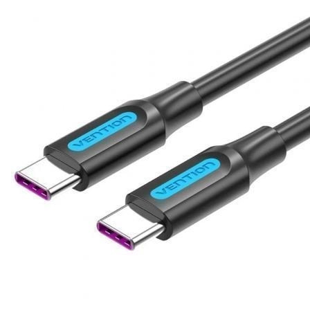 Cable USB 2.0 Tipo-C Vention USB Tipo-C Macho - USB Tipo-C Macho Hasta 100W 480Mbps