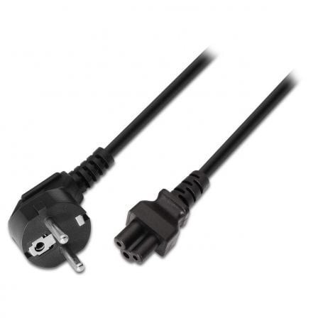 Cable Alimentación Trébol Aisens CEE(7-7) Macho - C5 Hembra Hasta 1500W 1.5m