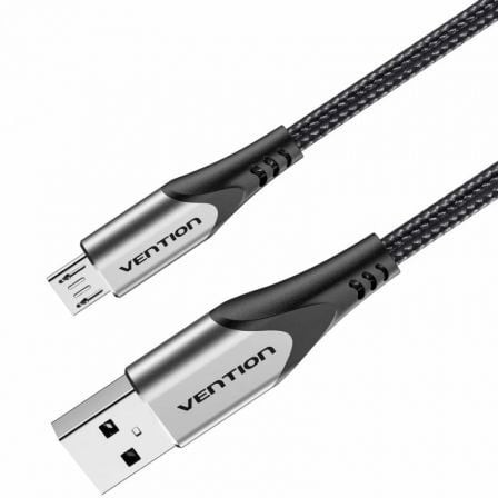 Cable USB 2.0 Vention microUSB Macho - USB Macho 480Mbps 2m Gris