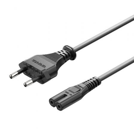Cable Alimentación Forma 8 Vention CEE7 16 Macho - C7 Hembra 1.8m