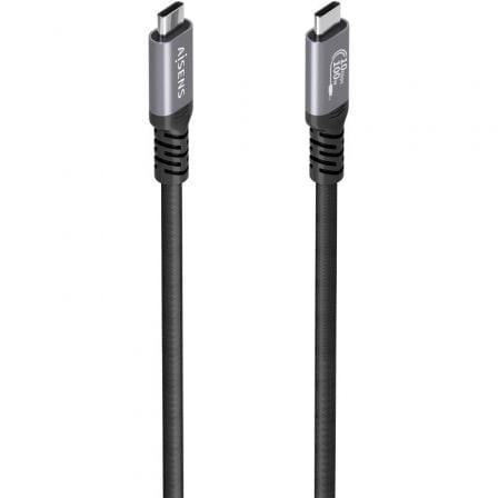 Cable USB 3.2 Tipo-C Aisens USB Tipo-C Macho - USB Tipo-C Macho Hasta 100W 10Gbps 4m Negro