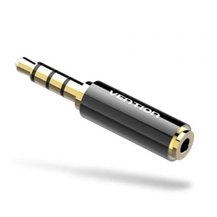 Adaptador Jack Vention Jack 3.5 Macho - Jack 2.5 Hembra Negro
