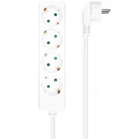 Regleta Aisens 4 Tomas de Corriente Cable 1.4m