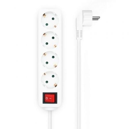 Regleta con Interruptor Aisens 4 Tomas de Corriente Cable 1.4m