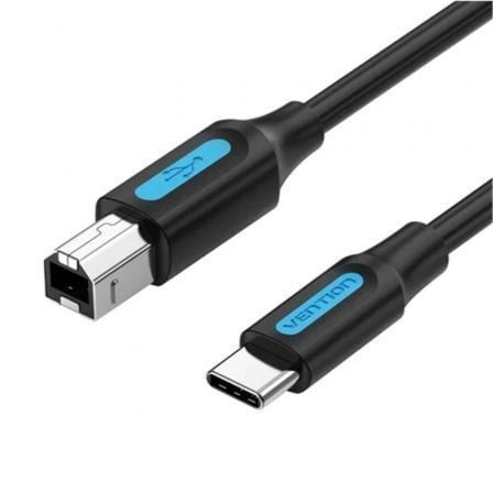 Cable USB 2.0 Tipo-C Vention USB Tipo-B Macho - USB Tipo-C Macho 480Mbps 2m Negro