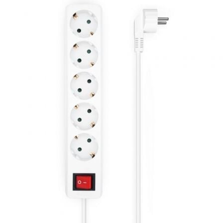 Regleta con Interruptor Aisens 5 Tomas de Corriente Cable 1.4m