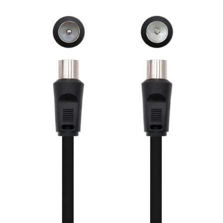 Cable de Antena TV Nanocable 3C-2V Macho - 3C-2V Hembra