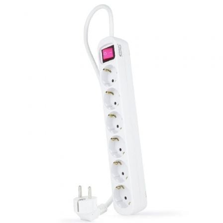 Regleta con Interruptor Nanocable 6 Tomas de Corriente Cable 1.4m
