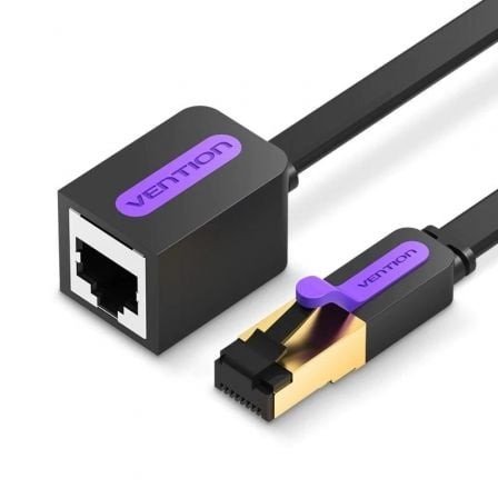 Cable Alargador de Red RJ45 UTP Vention Cat.7 3m Negro