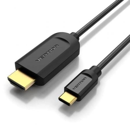Cable Conversor HDMI 1.4 4K Vention USB Tipo-C Macho - HDMI Macho Negro