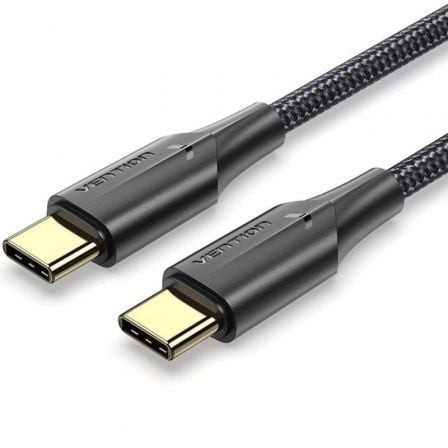 Cable USB 2.0 Tipo-C 3A Vention USB Tipo-C Macho - USB Tipo-C Macho 480Mbps Negro